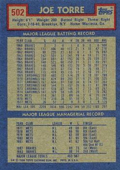 Joe Torre  baseball card collectible - Main Image 2