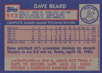 Dave Beard  baseball card collectible - Main Image 2