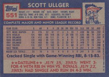 Scott Ullger  baseball card collectible - Main Image 2