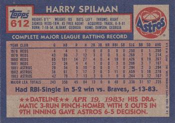 Harry Spilman  baseball card collectible - Main Image 2