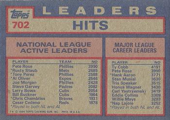 NL Active Career Hit Leaders (Pete Rose / Rusty Staub / Tony Perez)  baseball card collectible - Main Image 2