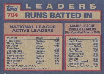 NL Active Career RBI Leaders (Tony Perez / Rusty Staub / Al Oliver)  baseball card collectible - Main Image 2
