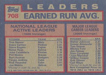 NL Active Career ERA Leaders (Tom Seaver / Steve Carlton / Steve Rogers)  baseball card collectible - Main Image 2