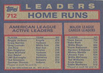 AL Active Career Home Run Leaders (Reggie Jackson / Graig Nettles / Greg Luzinski)  baseball card collectible - Main Image 2