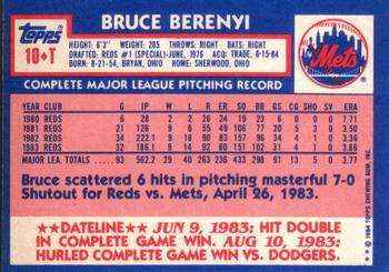 Bruce Berenyi  baseball card collectible - Main Image 2
