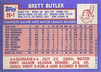 Brett Butler  baseball card collectible - Main Image 2