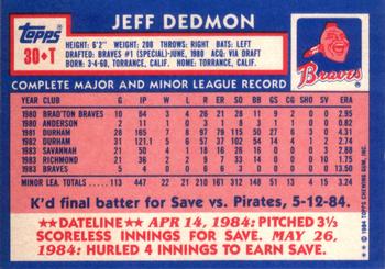 Jeff Dedmon  baseball card collectible - Main Image 2