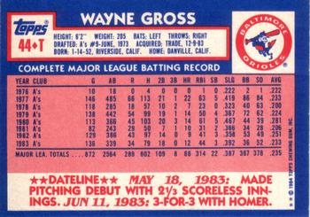 Wayne Gross  baseball card collectible - Main Image 2