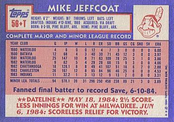 Mike Jeffcoat  baseball card collectible - Main Image 2