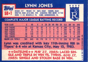 Lynn Jones  baseball card collectible - Main Image 2