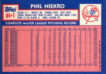 Phil Niekro  baseball card collectible - Main Image 2