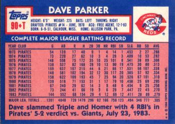 Dave Parker  baseball card collectible - Main Image 2