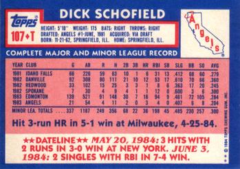 Dick Schofield  baseball card collectible - Main Image 2
