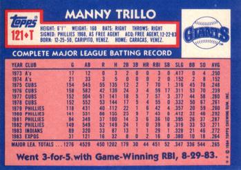 Manny Trillo  baseball card collectible - Main Image 2