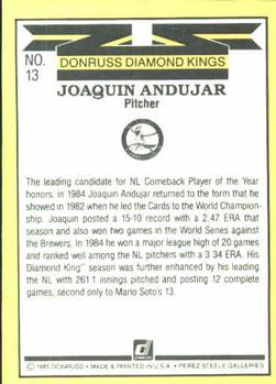 Joaquin Andujar  baseball card collectible - Main Image 2