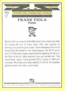 Frank Viola  baseball card collectible - Main Image 2