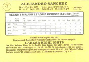 Alejandro Sanchez  baseball card collectible - Main Image 2