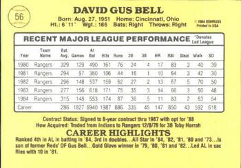 Buddy Bell  baseball card collectible - Main Image 2