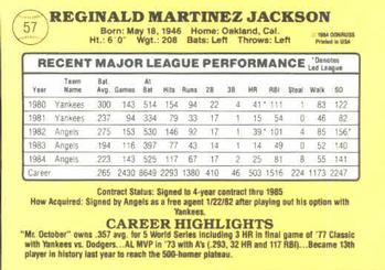 Reggie Jackson  baseball card collectible - Main Image 2