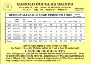 Harold Baines  baseball card collectible - Main Image 2