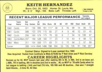 Keith Hernandez  baseball card collectible - Main Image 2