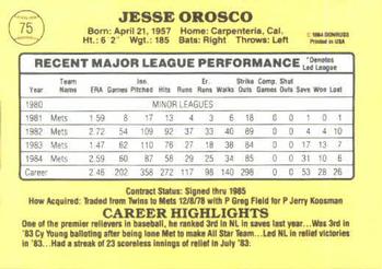 Jesse Orosco  baseball card collectible - Main Image 2