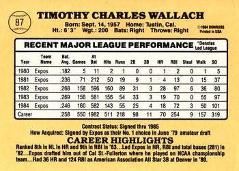 Tim Wallach  baseball card collectible - Main Image 2