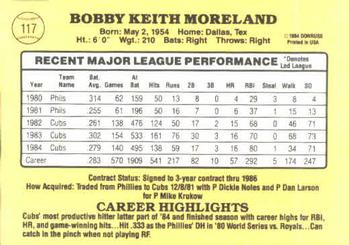 Keith Moreland  baseball card collectible - Main Image 2