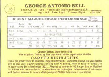 George Bell  baseball card collectible - Main Image 2