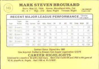 Mark Brouhard  baseball card collectible - Main Image 2