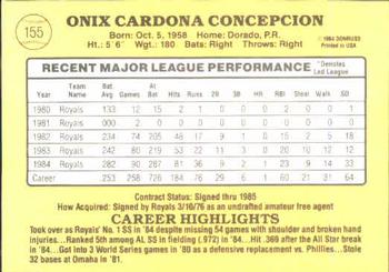Onix Concepcion  baseball card collectible - Main Image 2