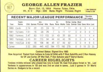 George Frazier  baseball card collectible - Main Image 2
