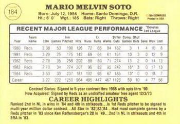 Mario Soto  baseball card collectible - Main Image 2