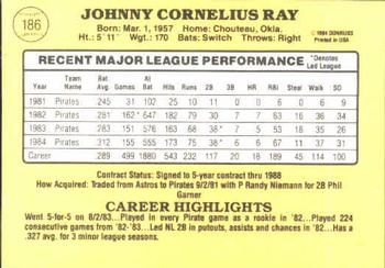 Johnny Ray  baseball card collectible - Main Image 2