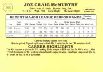 Craig McMurtry  baseball card collectible - Main Image 2