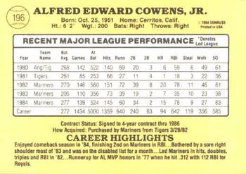 Al Cowens  baseball card collectible - Main Image 2