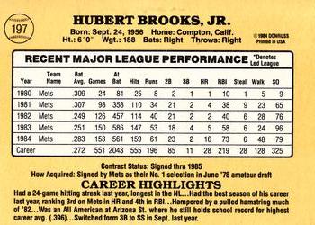 Hubie Brooks  baseball card collectible - Main Image 2