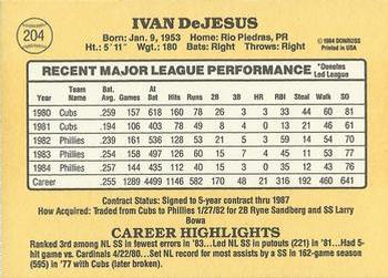 Ivan DeJesus  baseball card collectible - Main Image 2