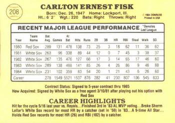 Carlton Fisk  baseball card collectible - Main Image 2