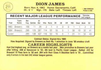 Dion James  baseball card collectible - Main Image 2
