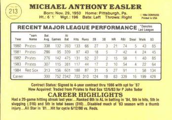 Mike Easler  baseball card collectible - Main Image 2