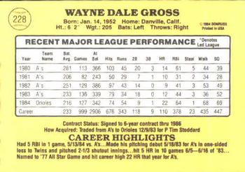 Wayne Gross  baseball card collectible - Main Image 2