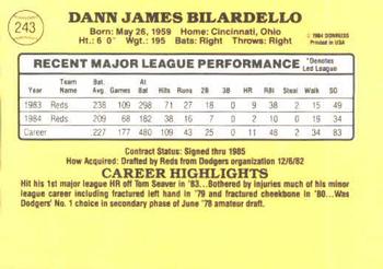 Dann Bilardello  baseball card collectible - Main Image 2