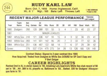 Rudy Law  baseball card collectible - Main Image 2