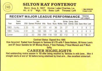 Ray Fontenot  baseball card collectible - Main Image 2