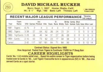 Dave Rucker  baseball card collectible - Main Image 2