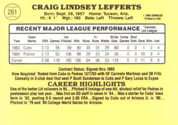 Craig Lefferts  baseball card collectible - Main Image 2