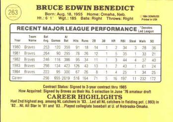 Bruce Benedict  baseball card collectible - Main Image 2