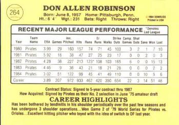 Don Robinson  baseball card collectible - Main Image 2