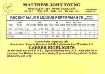 Matt Young  baseball card collectible - Main Image 2
